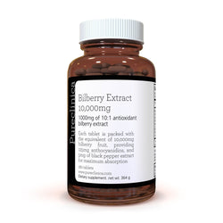 Extracto de Arándanos de 10,000mg x 180 Comprimidos