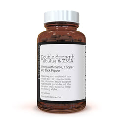 Tribulus y ZMA Doble Potencia x 180 Comprimidos (958mg – 40% Saponinas con Cobre, Boro y Pimienta Negra)